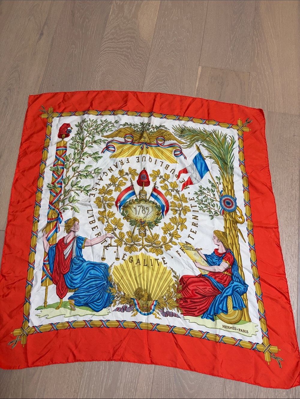 Hermes Silk Scarf - Liberté Égalité Fraternité